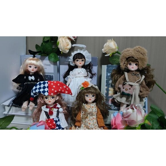 1/6 Bjd Doll Ball Jointed Blythe Smart with Clothes Anime Bjd Myou Kawaii Dolls - Picture 3 of 5